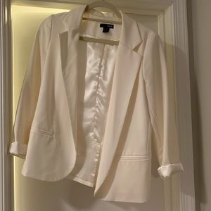 Aqua blazer from Bloomingdale’s